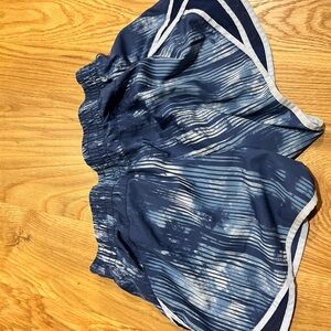 Asics Women's Athletic Shorts - Navy and White